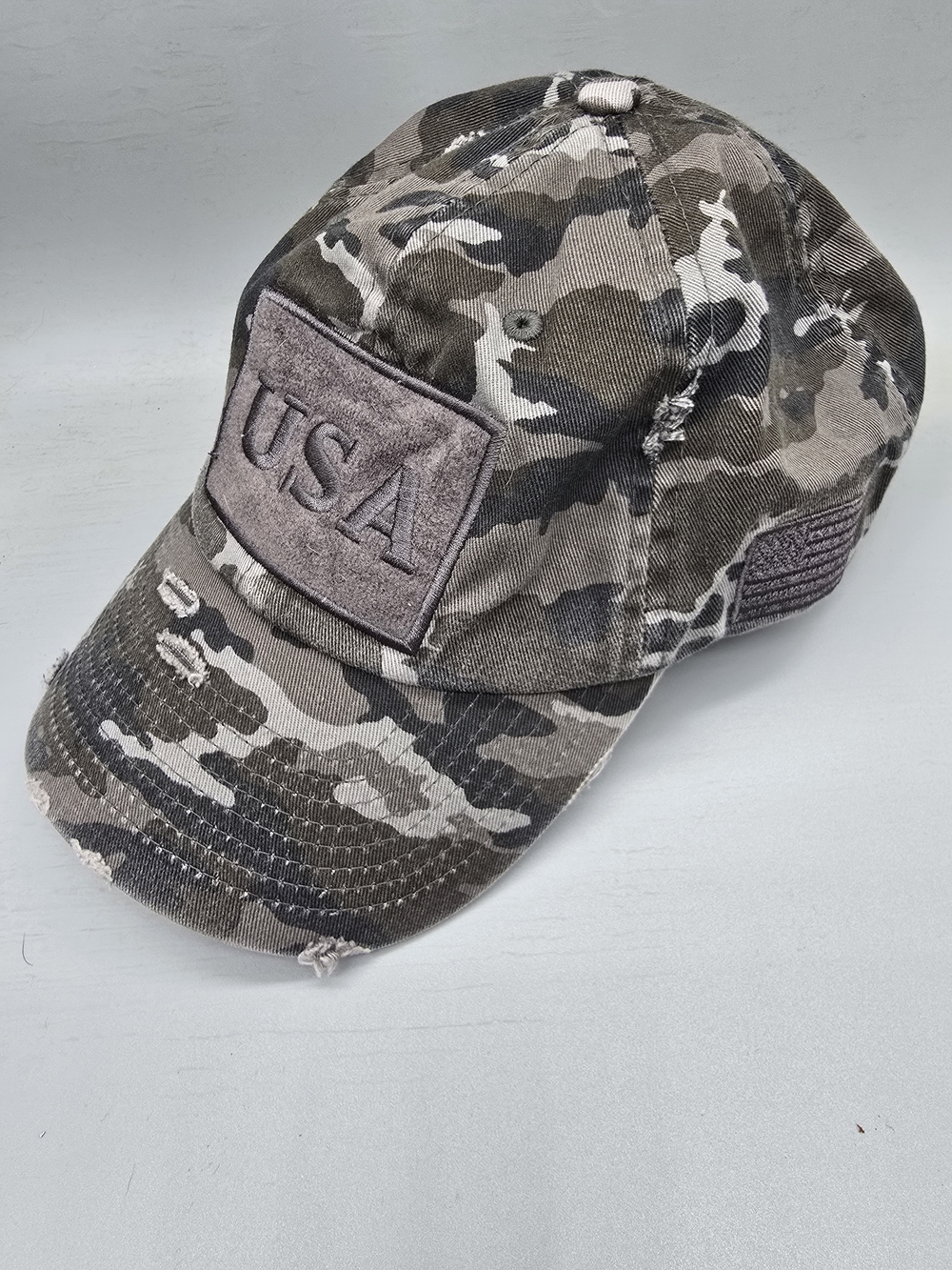 KBETHOS Camouflage USA Patch Trucker Cap